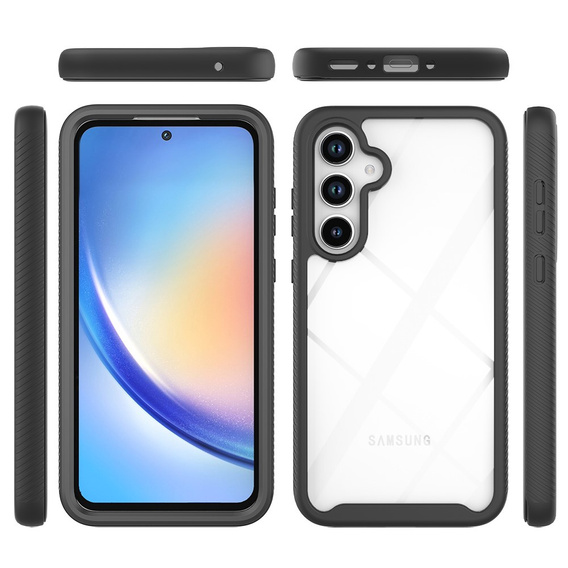 Carcasă pentru Samsung Galaxy A35 5G, Shockproof, cu folie, negru