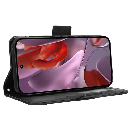 Cu clapetă pentru Google Pixel 9A, Card Slot, negru