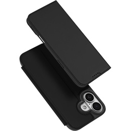 Husă Dux Ducis pentru iPhone 17, Skin Pro, cu clapetă, cu slot pentru carduri, negru