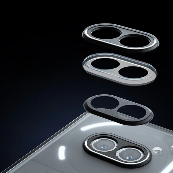 Carcasă pentru Nothing Phone 2a / 2a Plus, Fusion Hybrid, cu protecție pentru camera foto, mat / negru