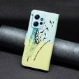 Cu clapetă pentru Xiaomi Redmi Note 12 4G, Wallet, feather, albastru