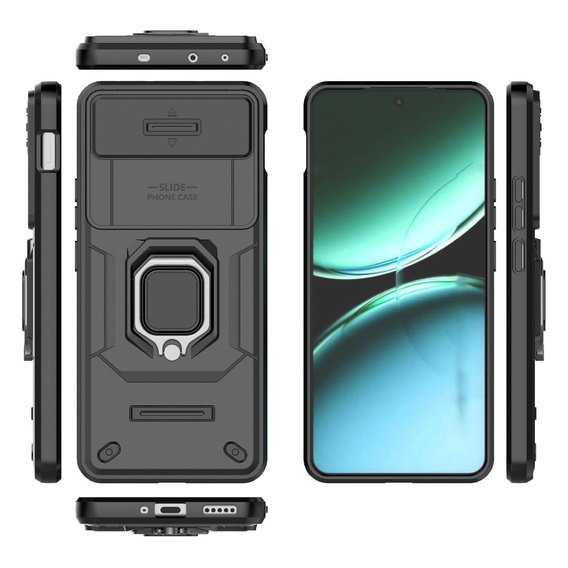 Husă pentru OnePlus Nord 4, KickStand Camera Lens, negru