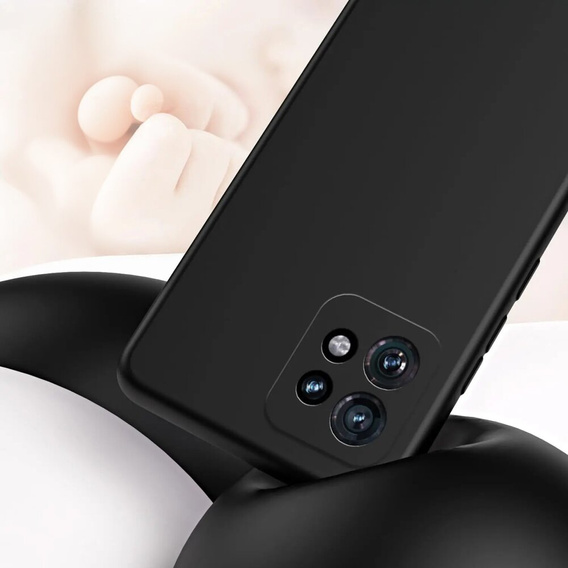 Caz subțire pentru Motorola Edge 50 Pro, Slim, negru