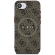 GUESS Huse pentru iPhone 16E, 4G Ring Classic Logo, maro