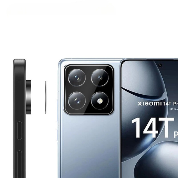 Sticlă temperată pentru camera foto pentru Xiaomi 14T Pro, negru