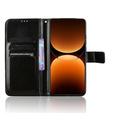 Cu clapetă pentru Realme GT 7 Pro, Crazy Horse Wallet, negru