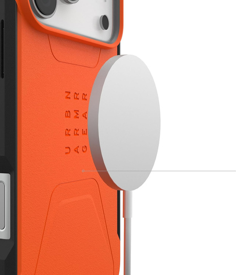 Geantă Urban Armor Gear pentru iPhone 17 Pro Max, Civilian MagSafe, portocaliu