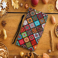 Cu clapetă pentru Xiaomi Redmi 13C / Poco C65, Wallet, Ethnic Style, multicolor