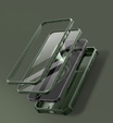 Husă blindată pentru Samsung Galaxy S25+ Plus, Dexnor Full Body (Two Frames), verde
