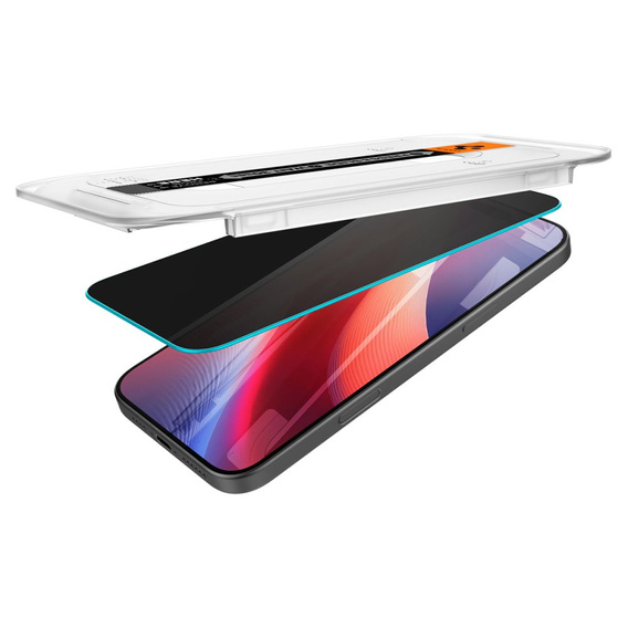 Spigen Privacy Tempered Glass pentru iPhone 17 Pro Max / 16 Pro Max, Glas.TR Privacy (2 buc)