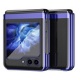 Husă pentru Samsung Galaxy Z Flip7 FE / Z Flip6, PC Case, transparent / albastru