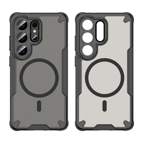 Husă blindată pentru Samsung Galaxy S26 Ultra, pentru MagSafe, mată, neagră