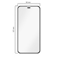 2x Sticlă temperată pentru iPhone 12 Mini, ERBORD Easy App Full Screen Protector