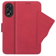 Cu clapetă pentru Oppo A38 4G / Oppo A18 4G, Card Slot, roșu