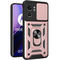 Husă blindată pentru Motorola Edge 40, CamShield Slide, roz rose gold