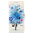 Cu clapetă pentru Motorola Moto E13, Wallet Tree, albastru