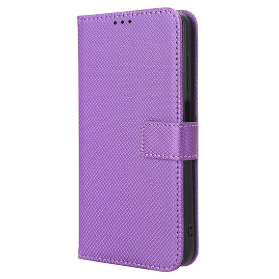 Cu clapetă pentru Motorola Edge 50 Pro, Wallet Smart Magnet, violet