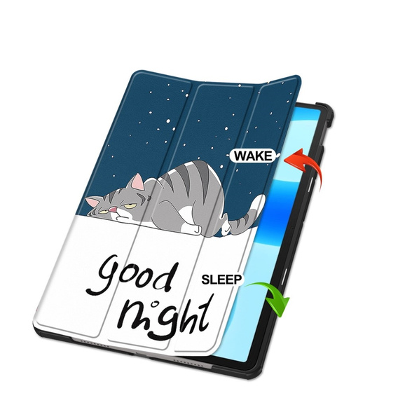 Husă pentru Huawei MatePad 11.5 2024, Smartcase, sleeping cat
