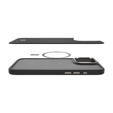 Carcasa Spigen pentru iPhone 16 Pro Max, Enzo Aramid MagSafe, carbon negru + 9H Tempered Glass