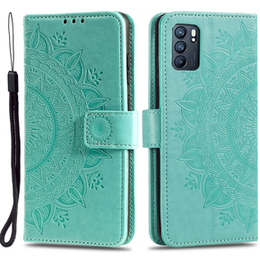 Cu clapetă pentru Oppo Reno6 5G, Mandala, verde