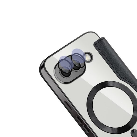 Cu clapetă pentru Google Pixel 9A, RFID Wallet MagSafe CamShield, negru