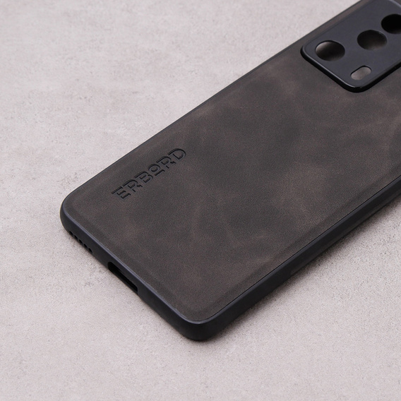 Huse pentru Xiaomi 13 Lite, ERBORD Business, cu placă de suport pentru mașină, gri