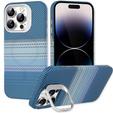 Carcasă pentru iPhone 14 Pro, cadru Kickstand, pentru MagSafe, Moon Blue