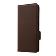 Cu clapetă pentru Xiaomi Redmi Note 12 5G / POCO X5 5G, Wallet Litchi Magnet, maro