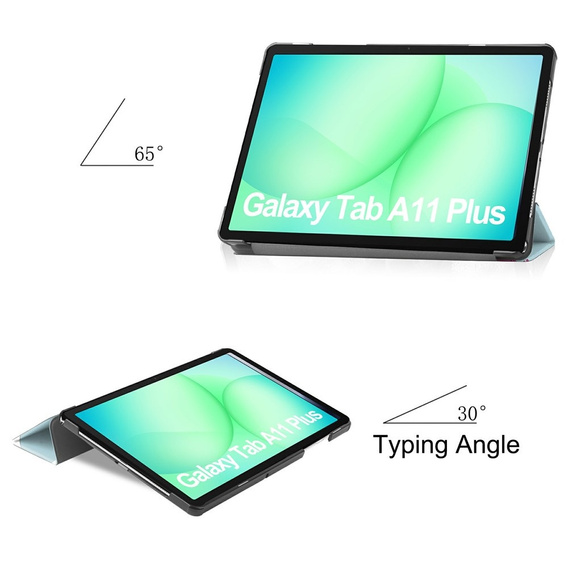Husă inteligentă cu imprimeu pentru Samsung Galaxy Tab A11+/A9+