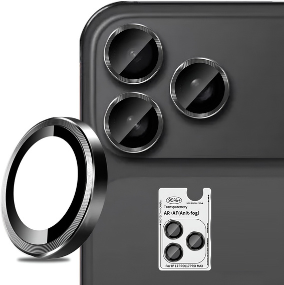 Obiectiv foto ERBORD OPTIK Pro pentru iPhone 17 Pro / 17 Pro Max, negru