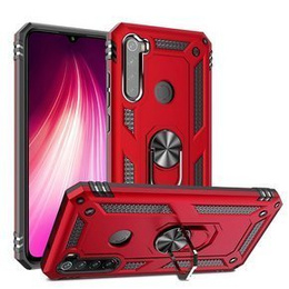 Husă blindată pentru Xiaomi Redmi Note 8T, Nox Case Ring, roșu