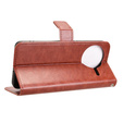 Cu clapetă pentru Xiaomi Poco F7 Ultra, Crazy Horse Wallet, maro