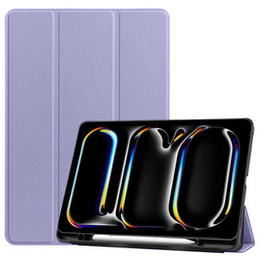Husă pentru iPad Pro 11 2024, Smartcase cu spațiu pentru stylus, violet