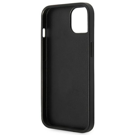 Karl Lagerfeld Huse pentru iPhone 14 Plus, Saffiano Karl's Head Patch, negru