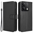 Cu clapetă pentru Xiaomi Redmi Note 13 5G, Wallet Smart Magnet, negru