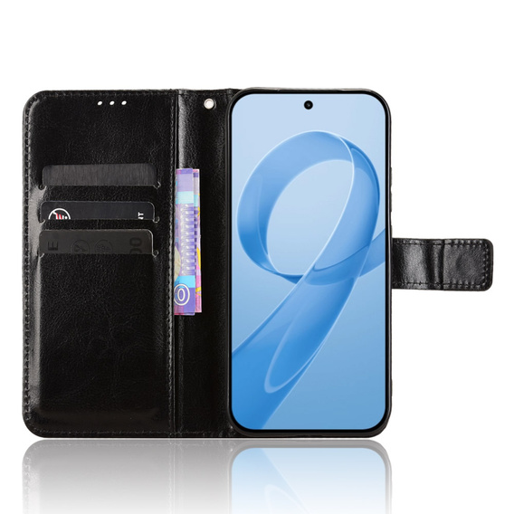 Husă tip portofel Crazy Horse pentru Xiaomi Poco F8 Pro