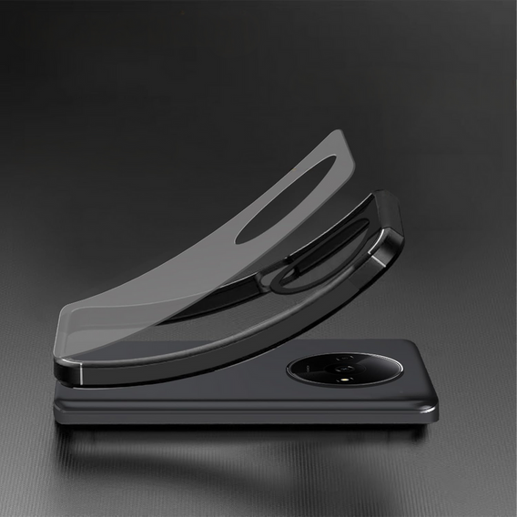 Carcasă pentru Xiaomi Redmi A3, Fusion Hybrid, cu protecție pentru camera foto, transparent / negru