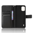 Cu clapetă pentru Nokia C12 4G, Wallet Smart Magnet, negru