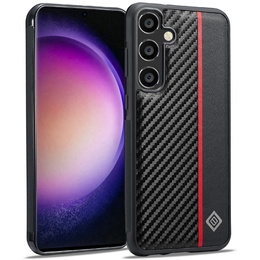 Husă din fibră de carbon LC.IMEEKE pentru Samsung Galaxy S26, negru