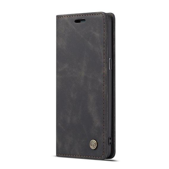 Husa CASEME pentru Samsung Galaxy S8, Leather Wallet Case, negru