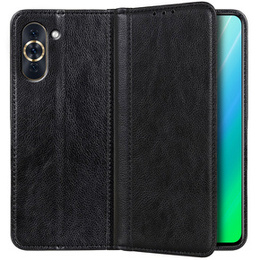 Husa cu clapetă pentru Huawei Nova 10 4G, Split Leather, negru