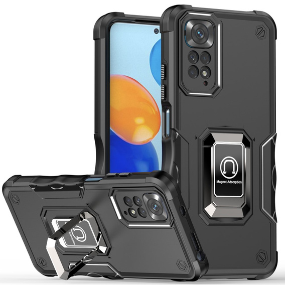 Huse pentru Xiaomi Redmi Note 11 / 11S, Dual-Layer Armor, negru