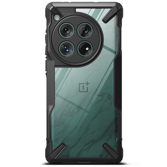Husă Ringke Fusion X transparentă / neagră pentru OnePlus 12 5G