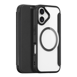 Husă Dux Ducis pentru iPhone 17, Skin X Pro, cu clapetă, pentru MagSafe, negru