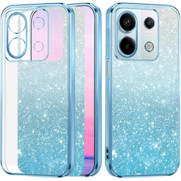 Husa pentru Xiaomi Redmi Note 13 5G, Glitter Case CamShield, albastru