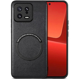 Huse pentru Xiaomi 13, Leather Hybrid MagSafe, negru