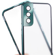 Husa pentru Samsung Galaxy S21, Magnetic Dual Glass, verde