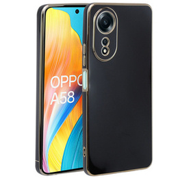 Husă pentru Oppo A58 4G, Glamour CamShield, negru