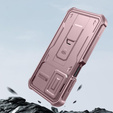 Husă blindată pentru Samsung Galaxy A15, Dexnor Full Body (Two Frames), roz