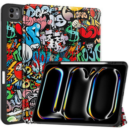Husă pentru iPad Pro 13" 2024 (7 gen.), Smartcase, graffiti